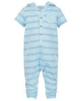 First Impressions Stripe Hooded Jumpsuit by Vanessa Jane