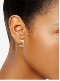 Anne Klein Cairo Gold-Tone Braided C Hoop Clip Earrings by Vanessa Jane
