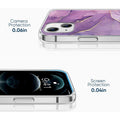 iPhone 13/14 Purple Marble Case - Stylish Protection | Inspire Series by Zerodamage Sahara Case LLC