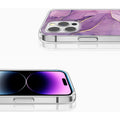 Inspire Series Purple Marble Case - iPhone 14 Pro - CP00352 by Zerodamage Sahara Case LLC