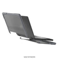 DualShock Laptop Case for Dell 3120/3110/3100 Clamshell & 2-in-1 Chromebook - Gray/Clear by Zerodamage Sahara Case LLC