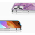 iPhone 15 Pro Purple Marble Case - Stylish Protection | Inspire Series by Zerodamage Sahara Case LLC