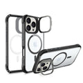 iPhone 16 Pro Max Clear Kickstand Case - Anti-Slip, Rugged, MagSafe | Venture Series by Zerodamage Sahara Case LLC