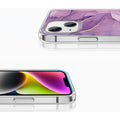 Inspire Series Purple Marble Case - iPhone 14 Plus - CP00334 by Zerodamage Sahara Case LLC
