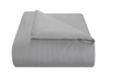 Sunham 625-Thread-Count Full / Queen Duvet Cover 3-Piece Set Silver Herringbone by Vanessa Jane