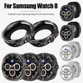 Premium Metal Case for Samsung Galaxy Watch 8 44mm 40mm, Heavy Duty Protective Cover by Arleathercraft