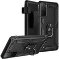 Black Military Kickstand Series Case - Samsung Galaxy S21 FE 5G by Zerodamage Sahara Case LLC