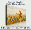 Jesus Speaking To Crowd Faith Wall Art II by Tailored Canvases