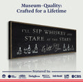 Sip Whiskey With You Bar Sign II by Tailored Canvases