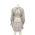 Lulus Womens V-Neck Floral Backless Dress, Large by Vanessa Jane