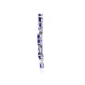 Natural Amethyst Leaf Pendant Necklace by Fine Color Jewels