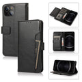 Indy Series Black Leather Wallet Case - iPhone 13 by Zerodamage Sahara Case LLC