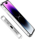 iPhone 14 Pro Max 6.7-inch Protection Kit Bundle - Hybrid-Flex Hard Shell Case with Tempered Glass Screen and Camera Protector - Clear by Zerodamage Sahara Case LLC
