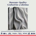 Modern Monochrome Waves Abstract Wall Art by Tailored Canvases