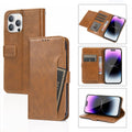 iPhone 14 Pro Max Leather Wallet Case Card Holder | Indy Series by Zerodamage Sahara Case LLC