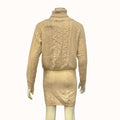 Lulus in the Cards Beige Cable Knit Two-Piece Sweater Dress, Size Medium by Vanessa Jane