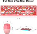 Wireless Keyboard and Mouse Combo with Lime Pink Keys by Zerodamage Sahara Case LLC