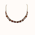 Inc Rose Gold-Tone Multi-Crystal Lariat Necklace by Vanessa Jane