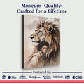 Lion And Girl Faith Wall Art by Tailored Canvases