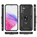 Military Kickstand Series with Belt Clip Case for Samsung Galaxy A54 5G - Black by Zerodamage Sahara Case LLC