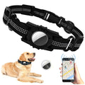 Adjustable Black Nylon Collar Case for Large Dogs - Apple AirTag by Zerodamage Sahara Case LLC
