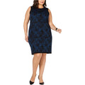 Anne Klein Plus Size Printed Sweater Dress by Vanessa Jane