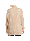 One A Womens Plus Long Sweater Open-Front Sweater by Vanessa Jane