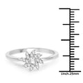0.18 Carat Genuine White Diamond 14K White Gold Ring (E-F-G Color, SI Clarity) by Bids.com