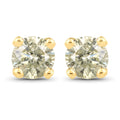 0.92 Carat Genuine LB Diamond 14K Yellow Gold Earrings by Bids.com