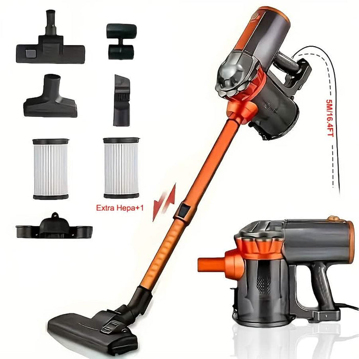 600W 4-in-1 Corded Stick Vacuum Cleaner 18KPa Lightweight Handheld by DailySale