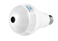 Silarius SIL-FISHBULB3MP 3MP WiFi, bulb fish-eye Camera, app (IC See) , TF card, 2-Way Audio , app can switch bulb on - 1.29mm lens (SILVER COLOR) by Silarius