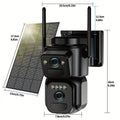 Solar WiFi Security Camera – 360° View, 10x Zoom, Night Vision & Motion Detection by DailySale