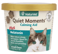 6X NaturVet Quiet Moments Calming Aid + Melatonin Soft Chews for Cats 60ct by Price Is Right Miami