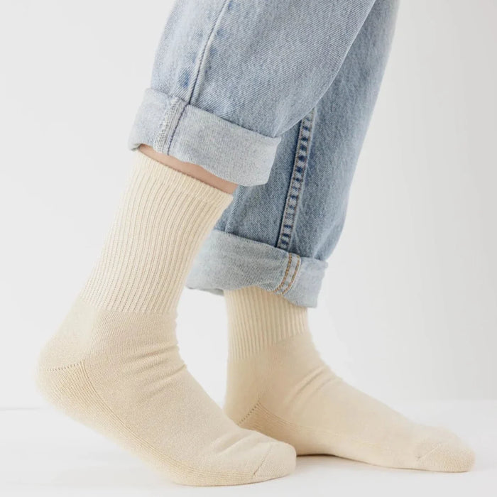 Baggu Ribbed Sock - Ecru by Swell-O-Phonic
