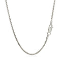 Sterling Silver Rhodium Plated Round Box Chain 1.5mm by Bids.com