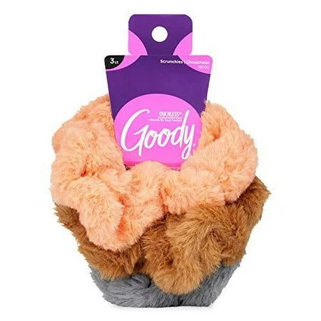 Goody Trendy Fur Scrunchies - 3 ct by Pasteur Pharmacy