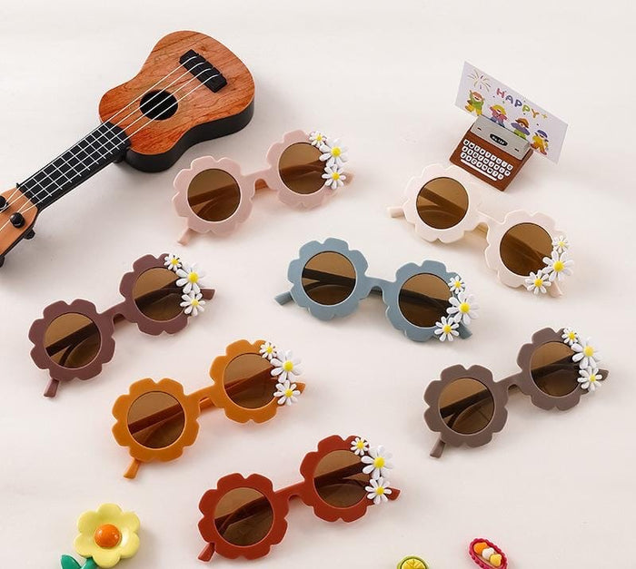 Kids’ UV400 Flower Sunglasses | Retro Toddler Sun Glasses | Daisy by ozznekshoes
