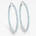 3.60 Carat Genuine Swiss Blue Topaz .925 Sterling Silver Earrings by Bids.com