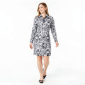 Charter Club Women's Quarter-Zip Printed Shift Dress ,Medium by Vanessa Jane
