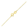 14K Yellow Gold Four Leaf Clover Necklace by Bids.com