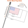 6Ft Stainless Steel Wall Mounted Flag Pole by DailySale