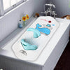 6M+ Infant Toddler Tub Seat Non-slip Safety Chair with Heat Sensitive Bath Mat