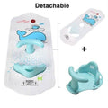 6M+ Infant Toddler Tub Seat Non-slip Safety Chair with Heat Sensitive Bath Mat by DailySale