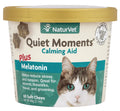 6X NaturVet Quiet Moments Calming Aid + Melatonin Soft Chews for Cats 60ct by Price Is Right Miami