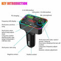7 Color LED Backlit Light Bluetooth FM Transmitter and Dual USB Charger by DailySale