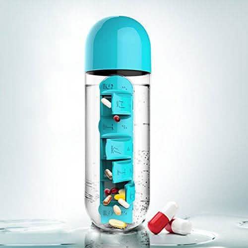 7-Day Pill Tablet Medicine Organizer Water Drink Bottle Holder Box by DailySale