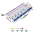 7-Day Push Button Pill, Medicine, Vitamin Organizer with AM/PM Large Compartments by DailySale