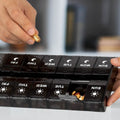 7-Day Push Button Pill, Medicine, Vitamin Organizer with AM/PM Large Compartments by DailySale