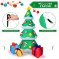 7 Ft. Inflatable Christmas Tree Santa Decor with LED Lights by DailySale