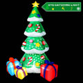 7 Ft. Inflatable Christmas Tree Santa Decor with LED Lights by DailySale